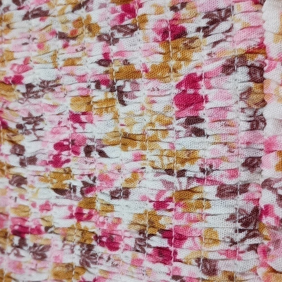 Torrid NWT Floral Elastic Waist Tea Length Skirt Size 2 equivalent to an 18-20 - Picture 5 of 12